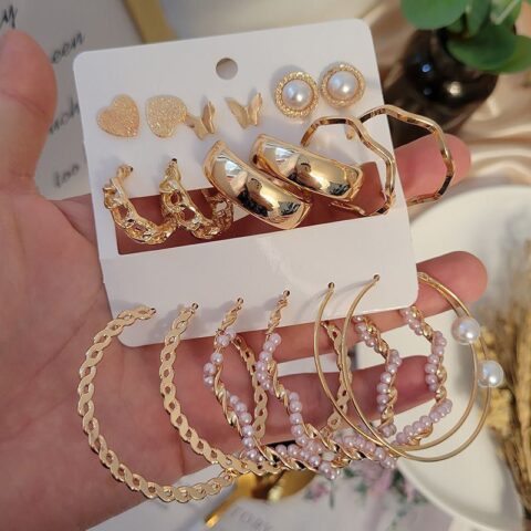 36 Pairs Hypoallergenic Plastic Stud Earrings