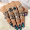 15 pcs Ring Set High quality Big Shape