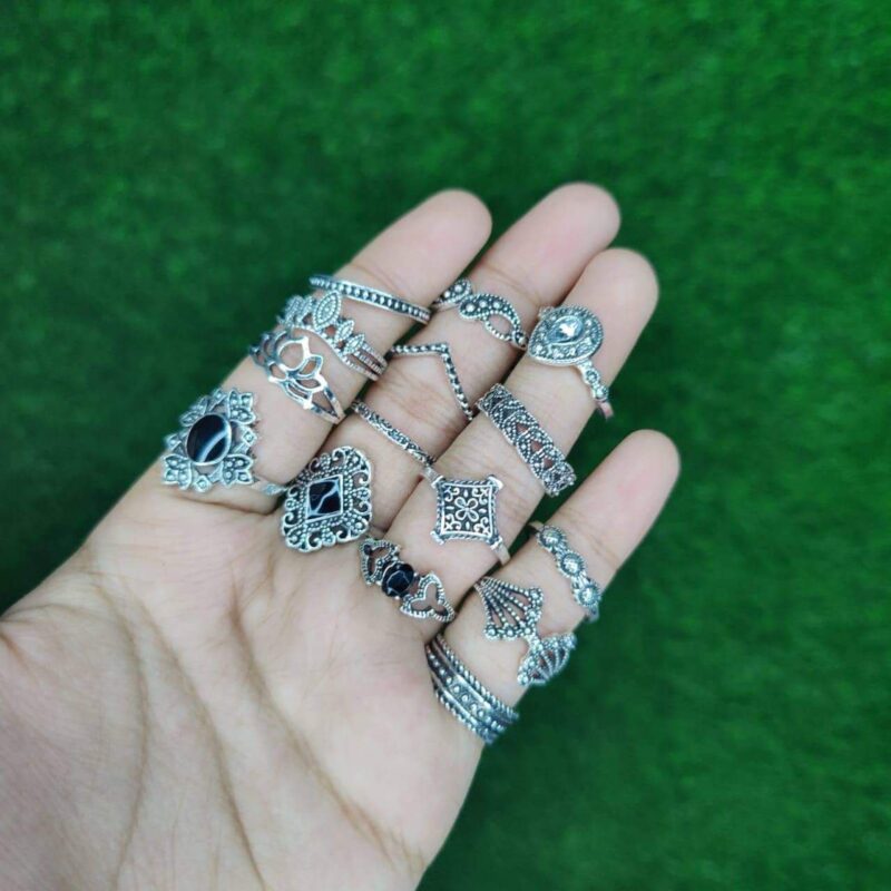 15 pcs Ring Set High quality Big Shape - Image 2