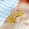 18K gold plated earrings 2