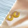 18K gold plated earrings 3