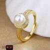 Real Zircon Stainless Steel Ring 9