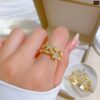 Real Zirocn Stainless Steel Rings Free Size 9
