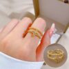 Real Zirocn Stainless Steel Rings Free Size 14