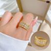 Real Zirocn Stainless Steel Rings Free Size 11