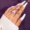 Purple Butterfly 7pcs Ring Set (High Quality)