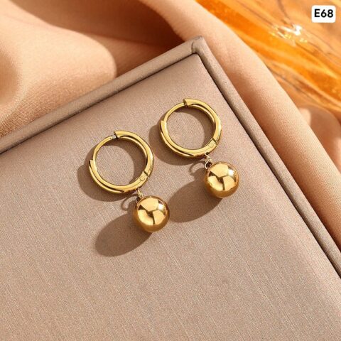Gold Ball Earrings