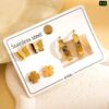 3 Pair Stainless Steel Earring set 6