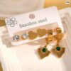 3 Pair Stainless Steel Earring set 1