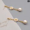 White Flower 18K Gold Earring