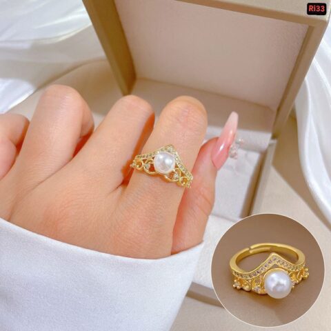 Real Zirocn Stainless Steel Rings Free Size 1