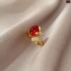 Real Zirocn Stainless Steel Rings Free Size 3