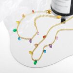 Bohemia Cute Colorful Crystal Pendant Necklace (2)