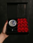 Flower Gift Box Nice-looking Reusable Aesthetic Delicate Rose Flower Gift Box (2)