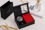 Flower Gift Box Nice-looking Reusable Aesthetic Delicate Rose Flower Gift Box (2)