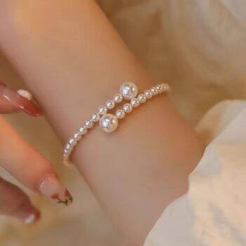Imitation Pearl Bracelet Stretchable Pearl Bracelet