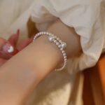 Imitation Pearl Bracelet Stretchable Pearl Bracelet (3)