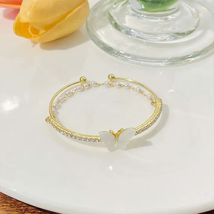 Light Luxury Double Fritillary Butterfly Bracelet (1)