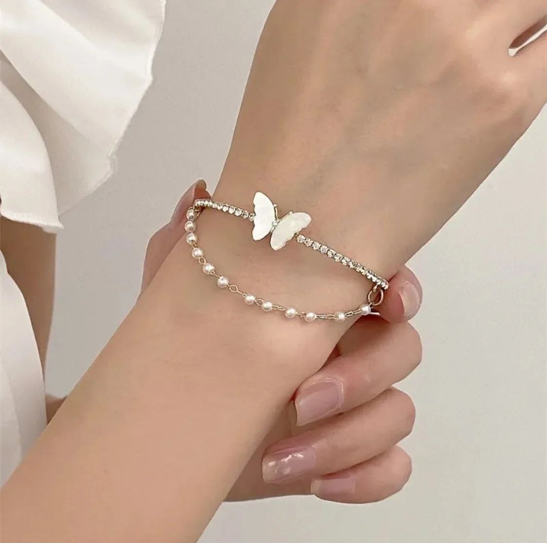 Light Luxury Double Fritillary Butterfly Bracelet (5)