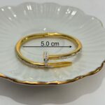 Light luxury stainless steel diamond-studded line bracelet (2)