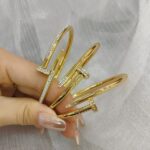 Light luxury stainless steel diamond-studded line bracelet (2)