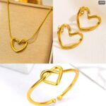 Luxury Gold Plated Jewelry Sets For Women Necklaces Pendant & Ring (2)