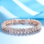New Shiny Full Rhinestone Silver Color Bracelet for Women (3)