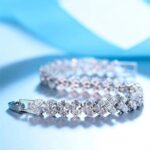 New Shiny Full Rhinestone Silver Color Bracelet for Women (3)