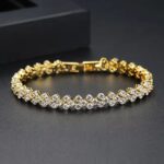 New Shiny Full Rhinestone Silver Color Bracelet for Women (3)