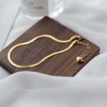 Stainless Steel Snake Chain Anklet for Women (4)