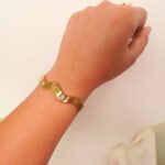 Twisted Curly Screw Silver Stainless Steel Bracelet For Women (2)