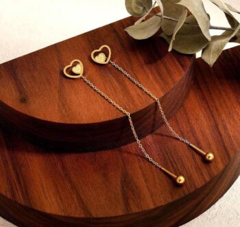 18k Gold plated Sui Suta dangle Ear Ring 1